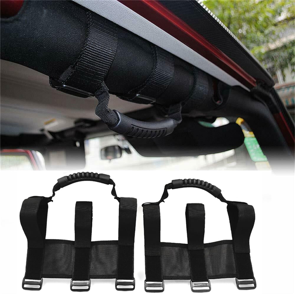 HTTMT 1.75"2" ATV & UTV Roll Bar High quality Oxford Adjustable Straps Grab Handle Hand Holds