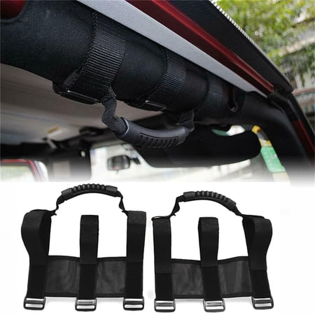 HTTMT- 1.75"-2" ATV & UTV Roll Bar High quality Oxford Adjustable Straps Grab Handle Hand Holds