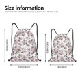 thumbnail image 2 of Balery Rose Flowers Pattern Drawstring Backpack Bag Sport Gym Sackpack Cinch Bags Pattern Drawstring Backpack Bag Sport Gym Sackpack Cinch Bags -Medium, 2 of 6