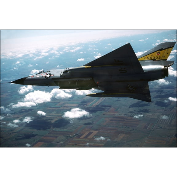 24"x36" Gallery Poster, F-106A Delta Dart from Minot Air Force Base North Dakota 1981