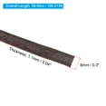 thumbnail image 2 of Uxcell Wicker Repair Kit, Synthetic Rattan Material Replacement DIY Set, Black Wood Stripe, 2 of 6