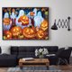 thumbnail image 5 of Cuadros Decorativos Pintura de diamante 5D DIY Fantasma de calabaza Taladro redondo completo Diamante de imitación Ehuebsd Nuevos Originales, 5 of 8
