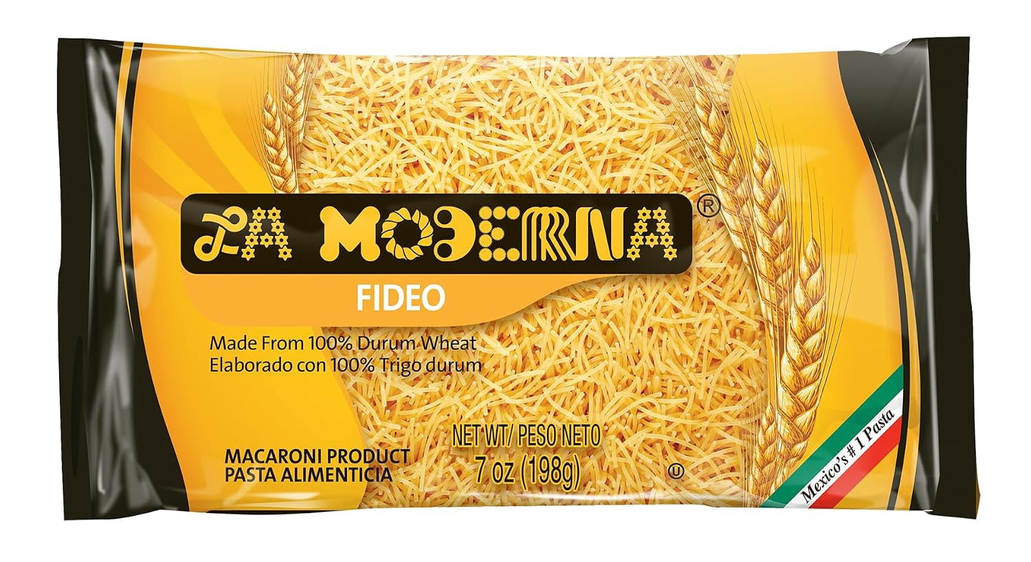 (20 pack) La Moderna Fideo Macaroni, 7.05 oz