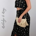 thumbnail image 3 of Rutledge & King Ashley Straw Crossbody Bag with Handle - Natural, 3 of 5