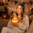 thumbnail image 6 of Mskk Glowing Pumpkin Light Halloween Decoration, Light-up LED Pumpkin Ornament for Tabletop, Indoor Decoration for Halloween Home Party, 6 of 8