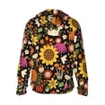 thumbnail image 3 of Uemuo Sunflowers Mushrooms Pattern Women's Full Zip UPF 50+ Sun Protection Hoodie Jacket Long Sleeve Sun Shirt Hiking Outdoor Performance with Pockets-, 3 of 9