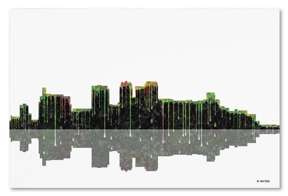 Trademark Fine Art "Birmingham Alabama Skyline 2" Canvas Art by Marlene Watson