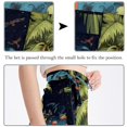 thumbnail image 3 of Coconut Tree Stylish Chiffon Summer Beach Dresses for Women, 3 of 6