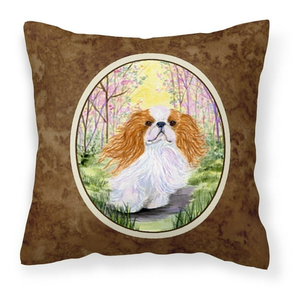 Carolines Treasures SS8613PW1414 English Toy Spaniel Fabric Decorative Pillow, 14Hx14W, multicolor