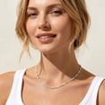 thumbnail image 2 of APSVO S925 Sterling Silver Plated Chains for Women Girls 2mm Cuban Necklace Fashion Accessories Birthday Christmas Jewelry Gifts Her Adults Wife Mom Stocking Stuffers for Kids Ideas 16/18/20/22 Inch, 2 of 7