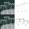 thumbnail image 2 of tredstone 3x Iron T Bar Earring Necklace Jewelry Display Stand Rack White-Wave, 2 of 9