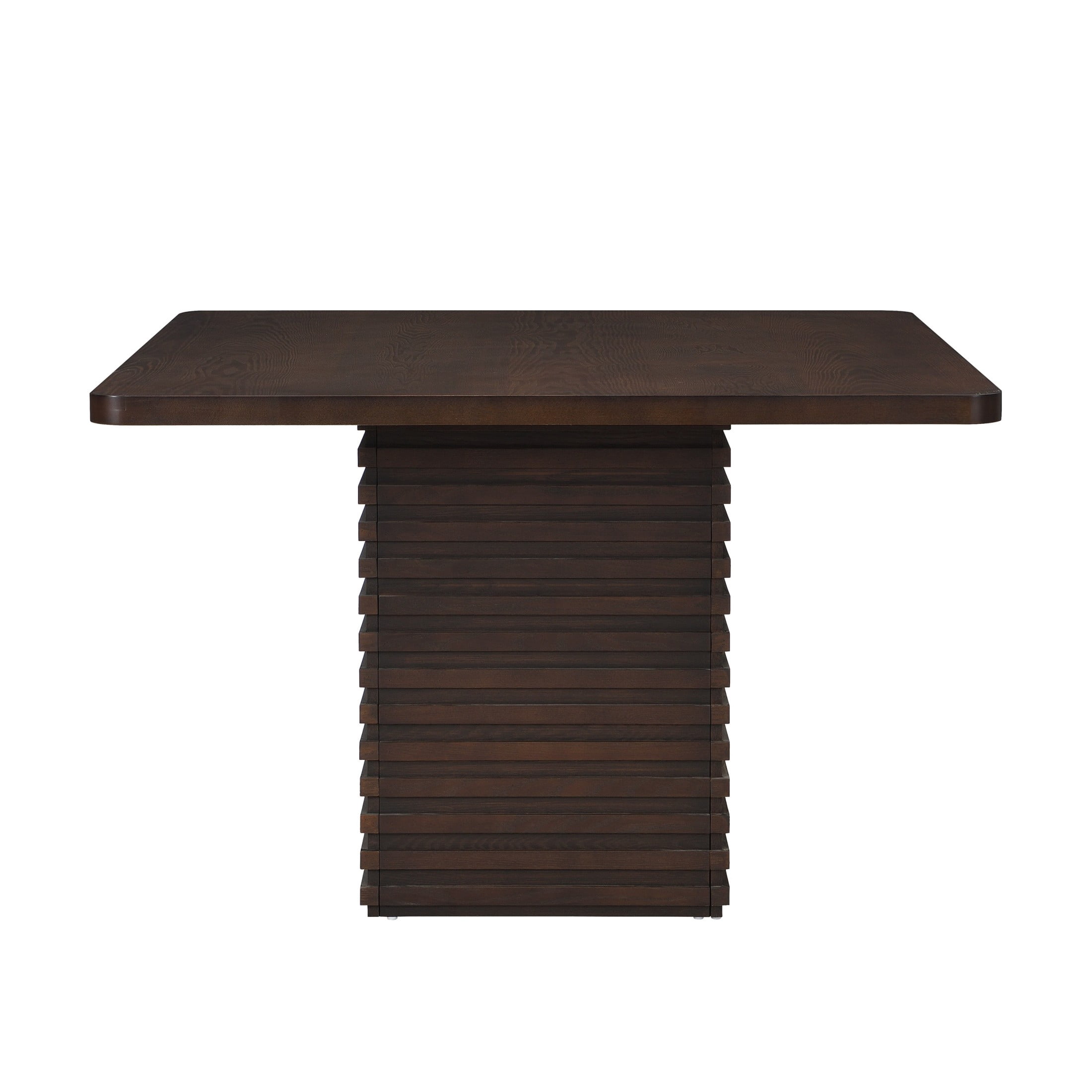 Christopher Knight Home 45" Modern Square Dining Table with Pedestal Base, Seats 4, Espresso