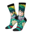 thumbnail image 2 of My Hero Academia Izuku Midoriya Anime Adult Socks Breathable Cozy Soft Crew Socks Novelty Casual Calf Stockings For Men Women, 2 of 8