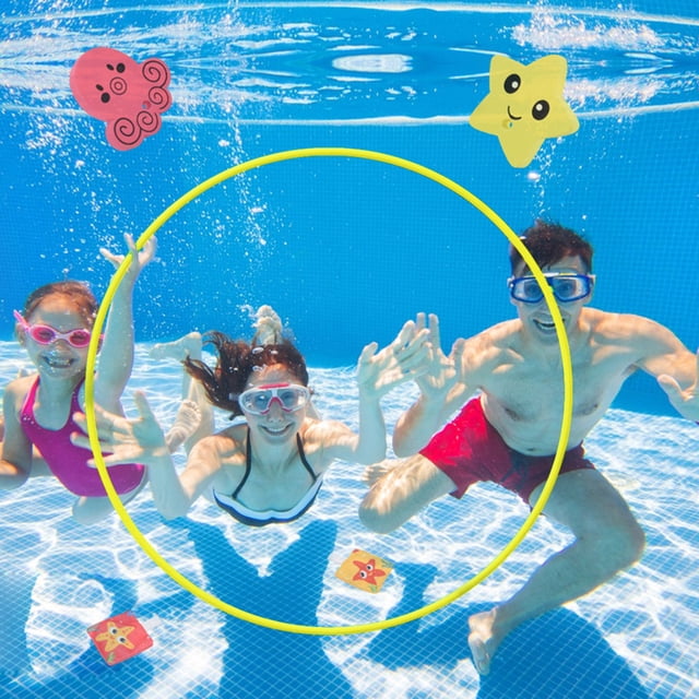 Piscina Juguetes Viscosa Natación Aro 80cm para Adultos y Niños Amarillo