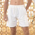 thumbnail image 2 of Plebaso Mens Shorts Casual Pleated Cargo Shorts Drawstring Loose Summer Shorts with Multi Pockets, 2 of 7