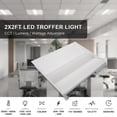 thumbnail image 6 of 2x2 LED Troffer Center Basket Panel, Color Selectable 3500K/4000K/5000K, Watt Adjustable 30W/35W/40W-Up to 5000 Lumens, 0-10V Dimmable, 120-270V-UL&DLC Listed, 6 of 7