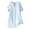 L-57Blue236, variant on CUSTG Women Blouse Summer Simple Casual Relaxed Fit Short Sleeve Solid Color V Neck Btton Down Tunic Cardigan Plus Size Versatile Tee Tee Top For Ladies Casual Daily Work Wear,Brown,M