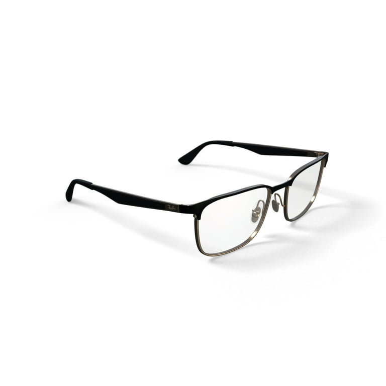 Ray-Ban Men's 0RX6363 Prescription Eyeglasses with Case, Black