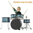 thumbnail image 6 of Kojooin AD-300 Kids Drum Set,Junior Drum Kit,Drum Set for Musical Instruments,Full 16in Youth Drum Set With Bass Drum,Tom, Snare Drum,Hi-Hat,Cymbal and Drum Pedal,for Beginner Boys and Girls, 6 of 7