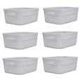 thumbnail image 1 of Life Story Panier de Rangement Léger et Résistant 10 Litres, Gris (6 Paquets), 1 of 5