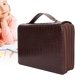 thumbnail image 5 of 4-Layer Zipper Pencil Case, Large Capacity 200 Slots PU Practical 200 Slots Pencil Pocket Beautiful  For School For Outdoor Sketching ANGGREK Marrón, 5 of 8