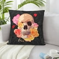 thumbnail image 6 of ZICANCN Cupid Arrow Rose Skull Throw Pillow Covers, Bed Couch Sofa Knit Decorative Pillow Covers for Living Room Farmhouse, 22"x22", 6 of 8
