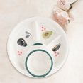 thumbnail image 4 of Divided Plate for Kids Ceramic Food Plate Household Divided Plate Ceramic Breakfast Plate, 4 of 9