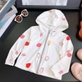 thumbnail image 2 of TSHXS Girls Clothes Toddler Girls Astronaut Star Print Hooded Sun Protection Jacket Thin Breathable Beach Outdoor Travel Coat(6-7 Years,Light Pink), 2 of 4