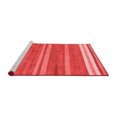 thumbnail image 2 of Ahgly Company Machine Washable Indoor Square Abstract Red Modern Area Rugs, 3' Square, 2 of 4