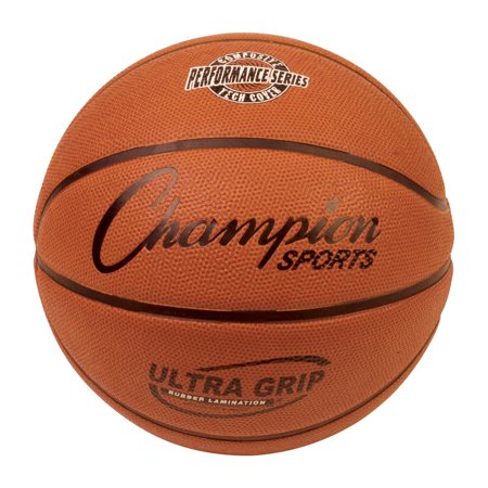 Ultra Grip Rubber Basketball with Bladder, Official Size 7 | Bundle of 2 Each