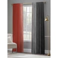thumbnail image 4 of Red Black Ombre Sheer Curtains 96 Inch Length 2 Panels Set, Vintage Farmhouse Wooden Voile Window Treatment Semi Sheer Long Curtains Drapes for Bedroom/Living Room/Kitchen 52"x96"x2, 4 of 7