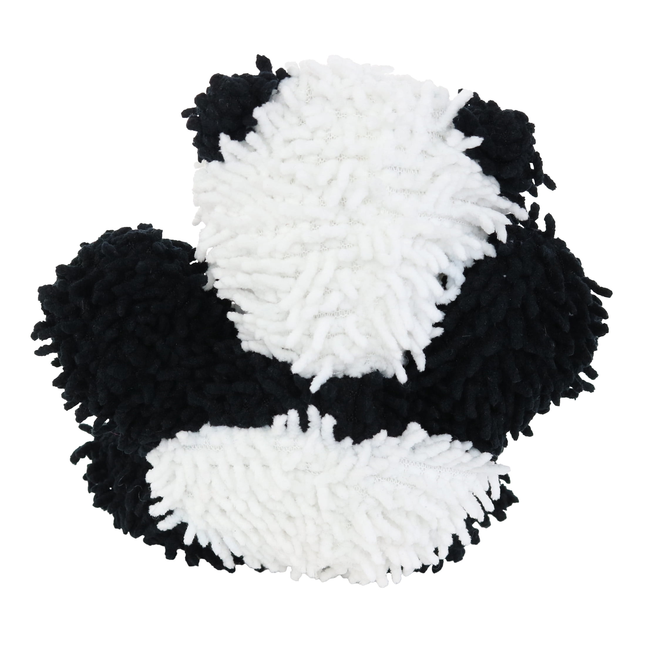 Mighty Jr Microfiber Ball Panda Durable Plush Squeaky Dog Toy