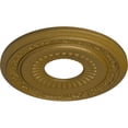 thumbnail image 3 of Ekena Millwork 20 5/8"OD x 6 1/4"ID x 1 3/8"P Lauren Ceiling Medallion (Fits Canopies up to 6 1/4"), Hand-Painted Gold, 3 of 6