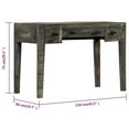 thumbnail image 4 of vidaXL Desk Black 110x50x75 cm Solid Mango Wood, 4 of 4