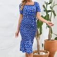 thumbnail image 1 of WILLBEST Vestidos Primavera Verano 2025 Vestido Estilo Peplum Con Falda Floral Cruzada Belleza De Verano Para Mujer, 1 of 3