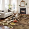 thumbnail image 2 of Large Area Rugs for Living Room Bedroom, Modern Cooking 8'x10' Rug Washable Carpet Runner Indoor Outdoor, Farmhouse Country Wooden Grain Non Slip Floor Mats Rug for Kitchen, Patio, 2 of 8