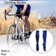thumbnail image 2 of Calcetines de ciclismo Unique Bargains, transpirables, moldeadores, absorbentes de sudor, calcetines para bicicleta al aire libre, azul y negro, tamaño L, neutros y universales, 1 par, 2 of 7