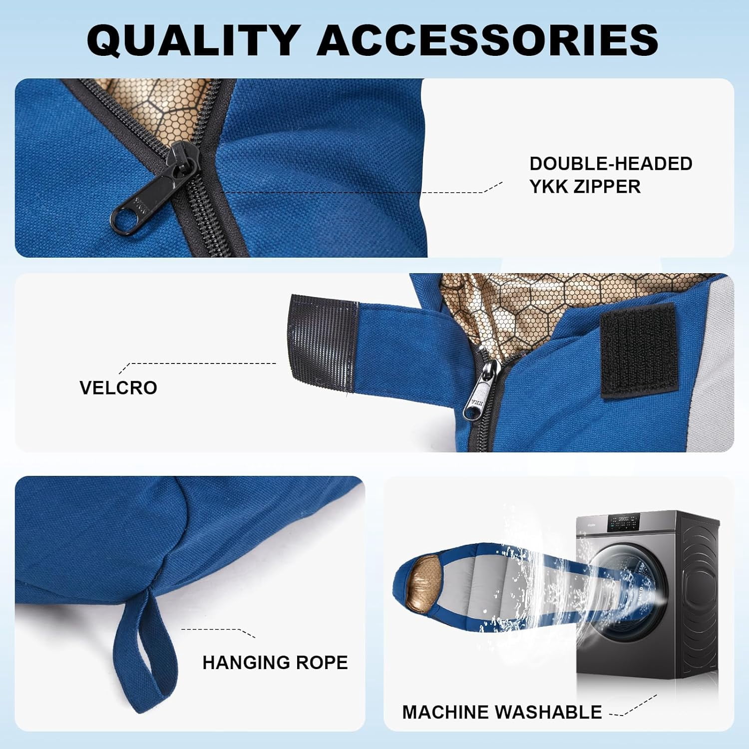 Winter Cold Weather Sleeping Bag for Adults 0 Degree,Cotton Canvas with YKK Zipper Compact Backpacking Mummy Camping