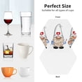 thumbnail image 6 of Honeii Nurse doctor gnome Print Leather Coaster Set of 4, Ideal for Safeguarding Your Furniture from Drinks Spills and Effortless cleanup-Hexagon, 6 of 6