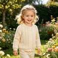 thumbnail image 2 of Tigivemen Girls Cozy Pullover Sweater Dressy Lightweight Knitted Cardigan Sweaters Size 5-6 Years, 2 of 5
