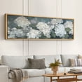 thumbnail image 2 of Large Framed Canvas Print Vintage Floral Botanical Print with Green Leaves Wall Art Decorative Ready to Hang Painting for Living room Bedroom - 60"x20" Natural Frame, 2 of 7