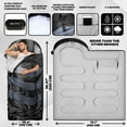 thumbnail image 2 of Sleeping Bag - Single-Person Cold Weather Camping Sleep Bag for Adults and Teens - XXL 33in/ 40" - Extra-Wide & Warm for Big & Tall - All-Season Comfort, 2 of 6