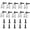 Transparent, variant on Screw in Hooks for Wood | Cord Mounting Hardware | Wood Screw Hooks | for String Light Plaster Drywall Deck Home Kitchen Garage Planter Wreath Garland