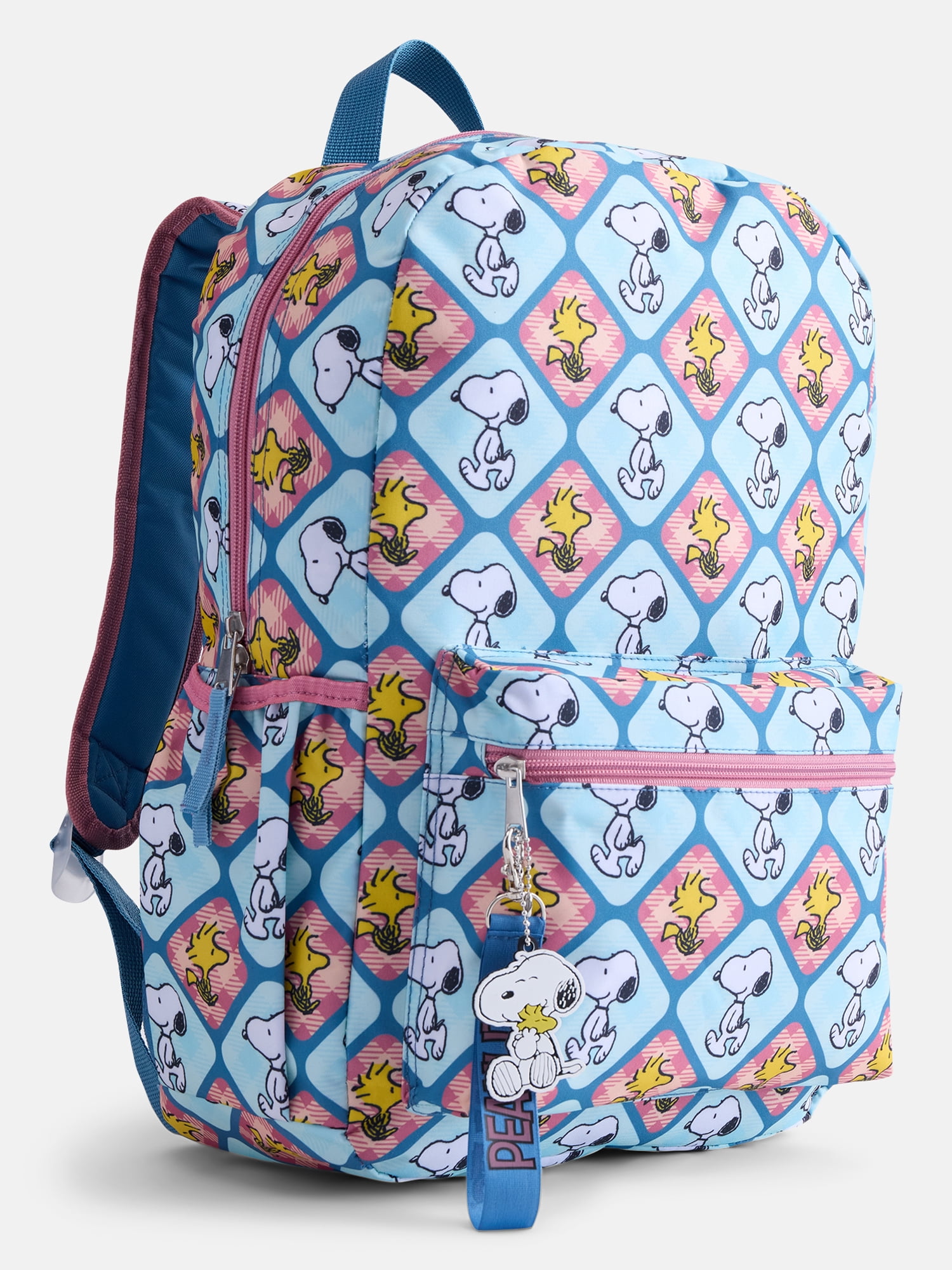 Peanuts Kids' 17" Print Laptop Backpack, Blue
