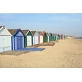 thumbnail image 2 of Fossey, George 14x11 White Modern Wood Framed Museum Art Print Titled - CABINS AT SEASIDE, 2 of 4