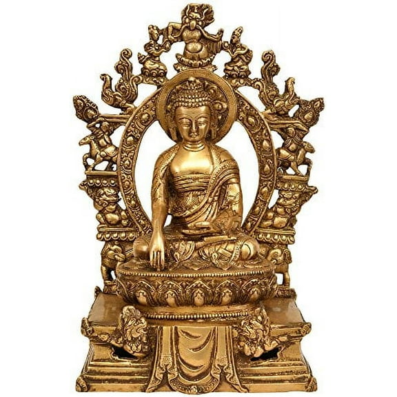Exotic India Buddha Brass Statue