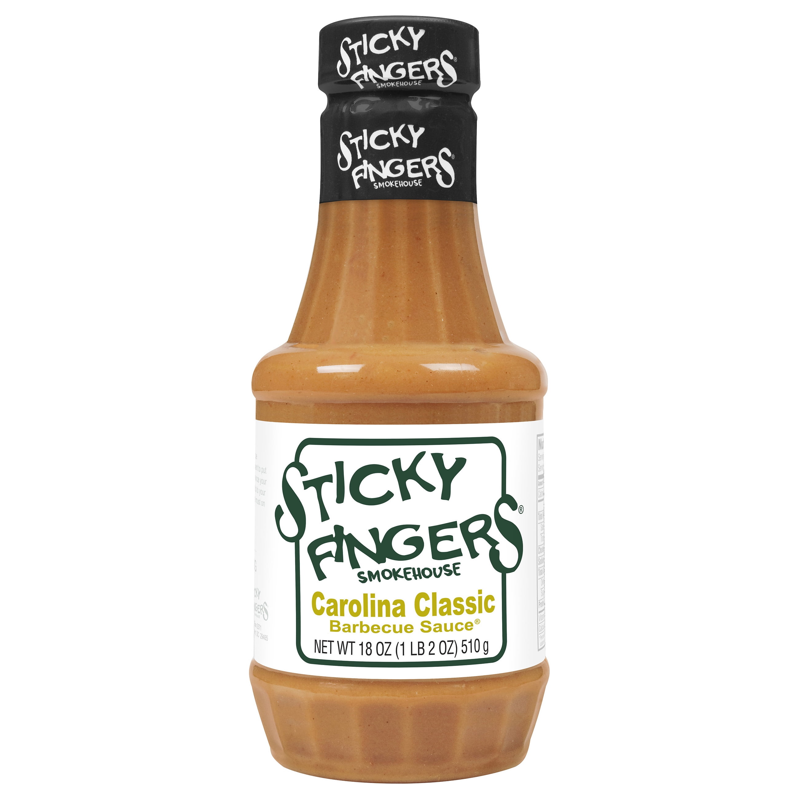Sticky Fingers Smokehouse Sweet & Tangy Carolina Gold BBQ Sauce 18 oz.