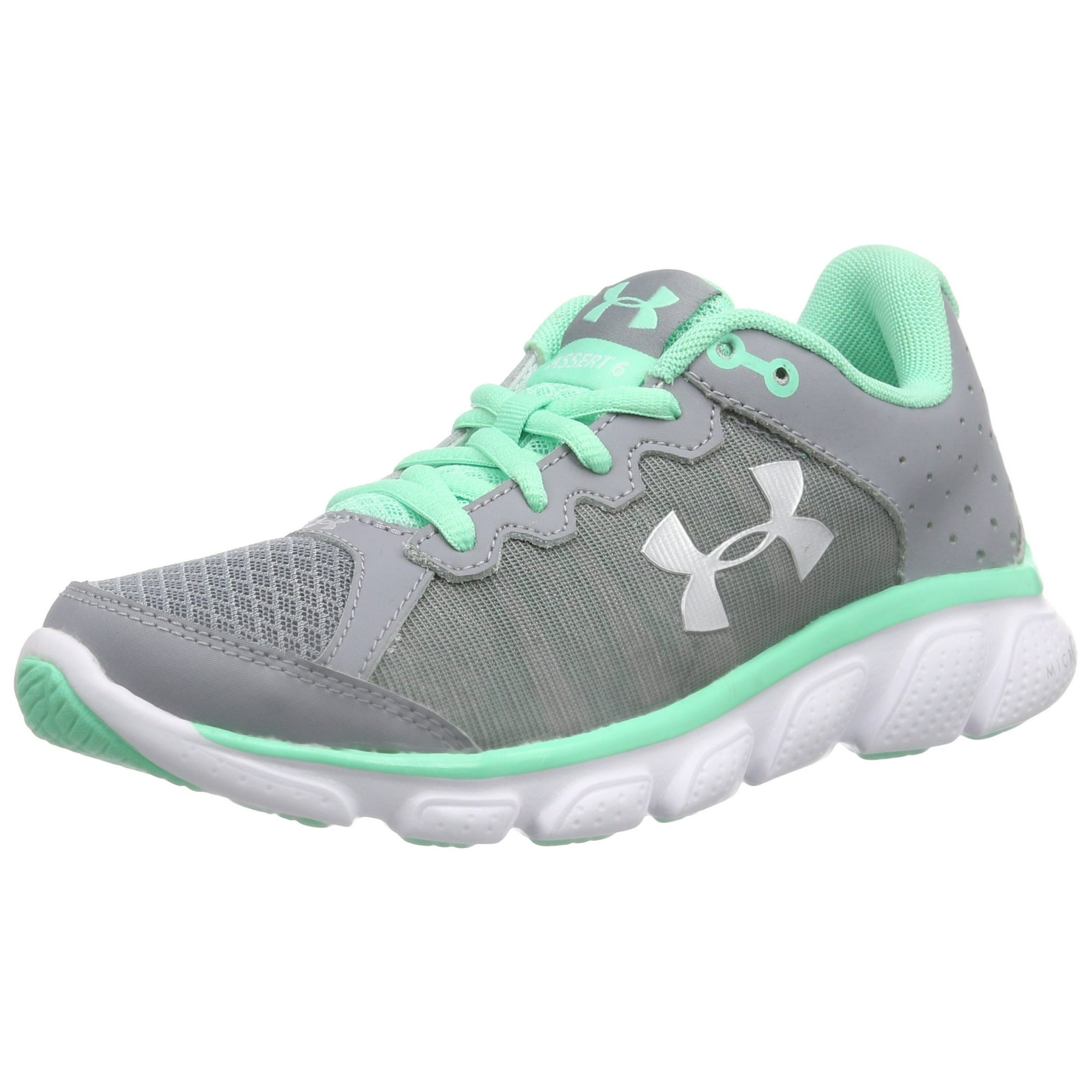 Under Armour New Women s Micro G Assert 6 Running Shoe Steel Green 5.5