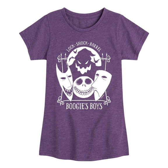 The Nightmare Before Christmas - Boogies Boys - Toddler And Youth Girls Short Sleeve Graphic T-Shirt