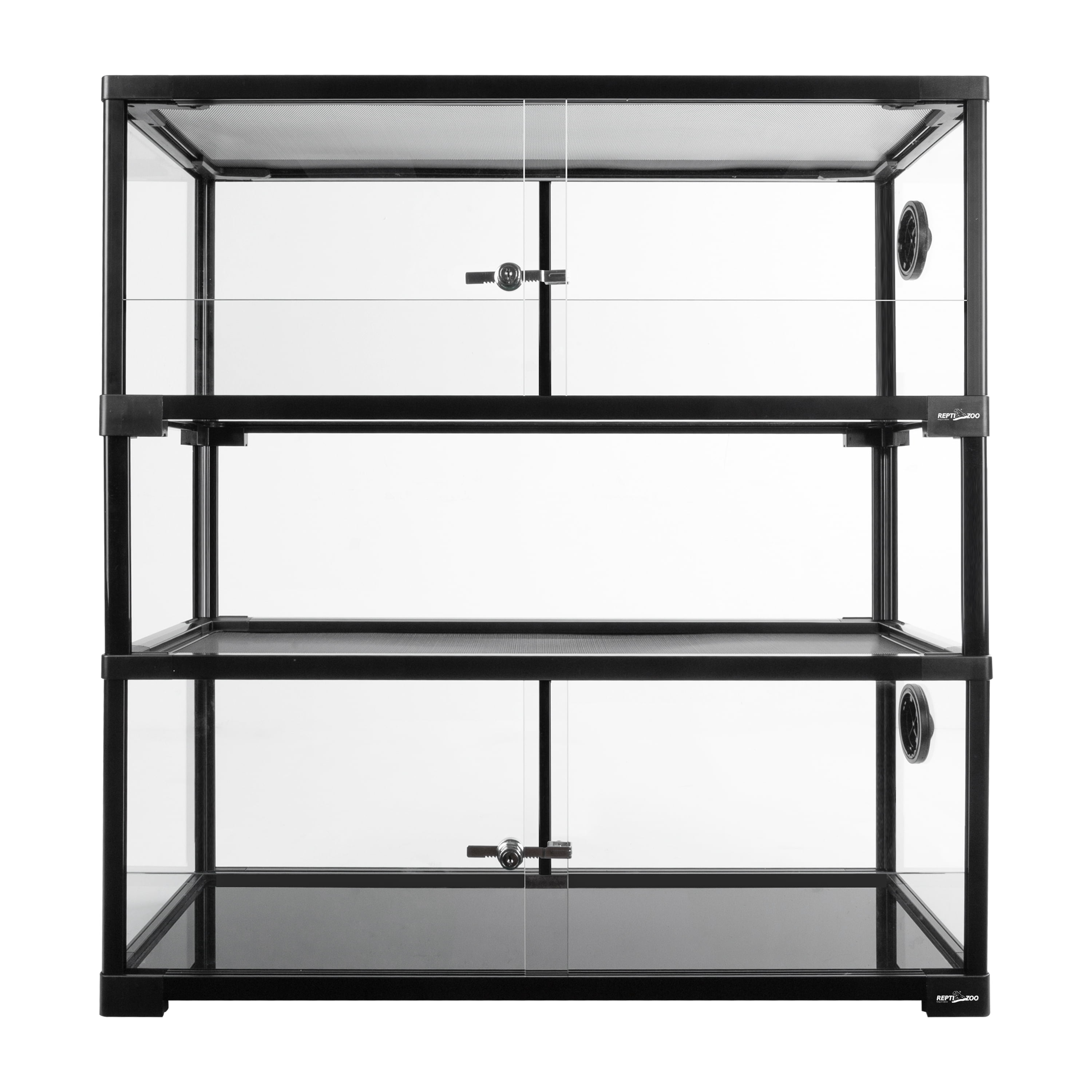 GUZZLO 2-Layer 20 Gallon Tempered Glass Reptile Terrarium , Easy Assembly